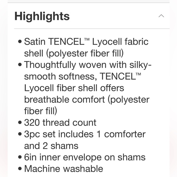 THRESHOLD NWT tencel comforter & sham set -copper -full/queen - Picture 6 of 9